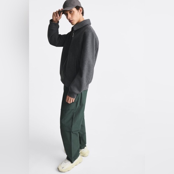 NWT. Zara Bone White Multi-Piece Running Sneakers. Size 9. - Picture 4 of 10